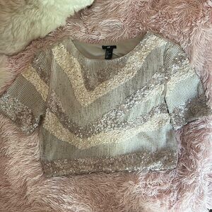 H&M Sequin Crop Top-sold